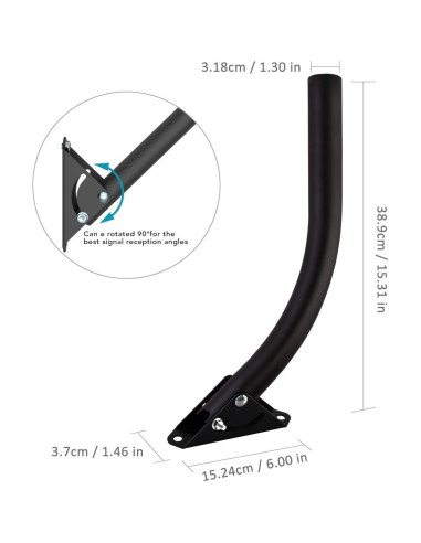Soporte de Antena Universal 1byone Ajustable a Prueba de Climas