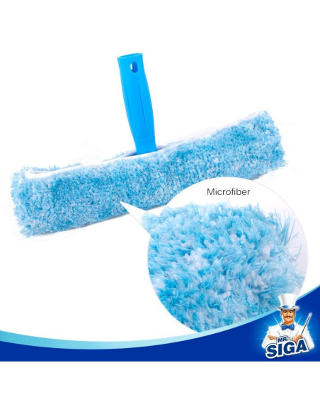 Combo de Limpieza de Ventanas MR.SIGA - Limpiaparabrisas 25cm y Microfibra Combo de Limpieza de Ventanas MR.SIGA - Limpiaparabrisas 25cm y Microfibra