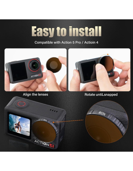 Filtros de Lente Walking Way ND8 ND16 ND32 CPL para DJI Osmo Filtros de Lente Walking Way ND8 ND16 ND32 CPL para DJI Osmo