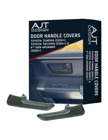 Cubiertas de Manijas de Puerta AJT DESIGN para Toyota Tundra, Tacoma y 4Runner - Verde Militar