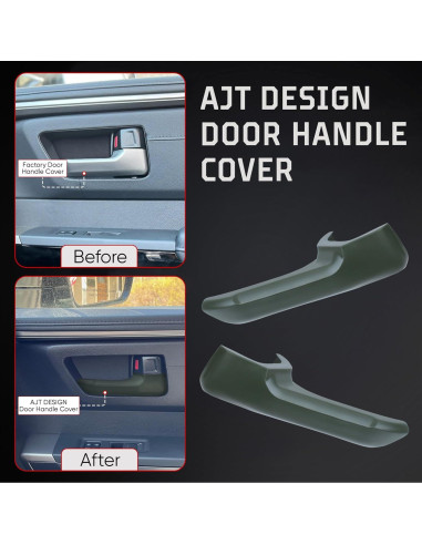 Cubiertas de Manijas de Puerta AJT DESIGN para Toyota Tundra, Tacoma y 4Runner - Verde Militar