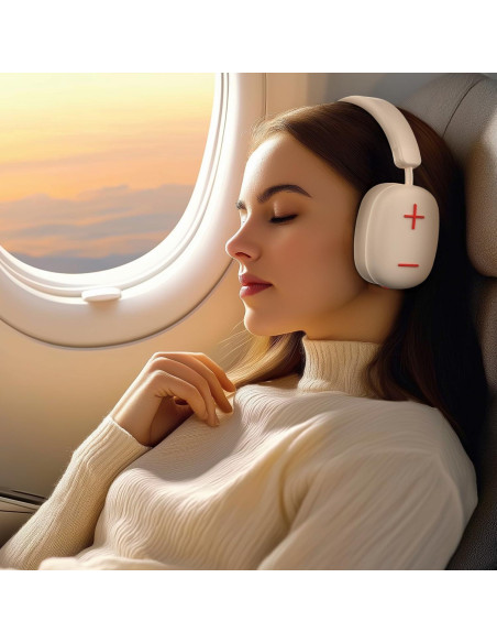 Auriculares Bluetooth Bingozones P37 Max Beige 80h Inalámbricos Auriculares Bluetooth Bingozones P37 Max Beige 80h Inalámbricos