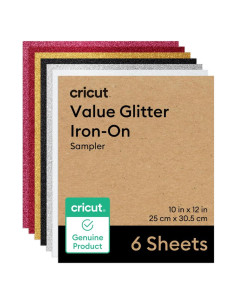 Vinilo de Transferencia de Calor Cricut Valor Brillante - 6 Hojas 25.4x30.5cm