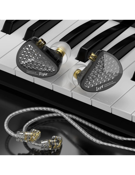 Auriculares In-Ear KZ AS16 Pro con Micrófono, 8 Armaduras BA Auriculares In-Ear KZ AS16 Pro con Micrófono, 8 Armaduras BA