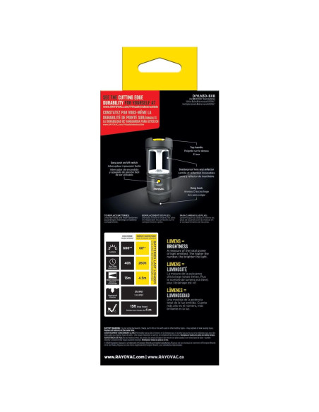 Linterna LED Rayovac DIYLN3D-BA 600 Lúmenes Impermeable Linterna LED Rayovac DIYLN3D-BA 600 Lúmenes Impermeable