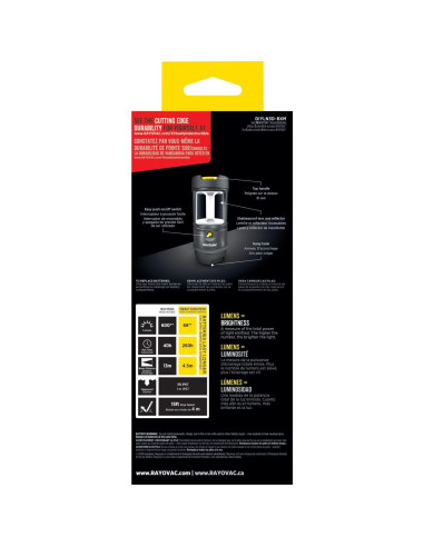 Linterna LED Rayovac DIYLN3D-BA 600 Lúmenes Impermeable