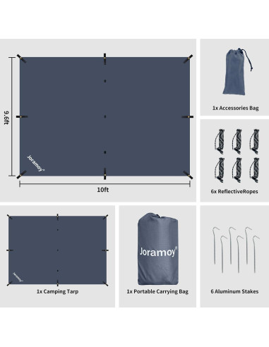 Lona Impermeable Joramoy 3x3m para Hamaca con Protección UV