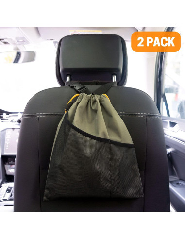 Bolsa de Basura para Coche GNEGNI 2PCS Impermeable 33.66x29.85cm