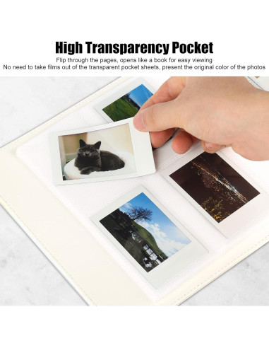 Álbum de Fotos Veicevol 256 Bolsillos Blanco para Instax Mini