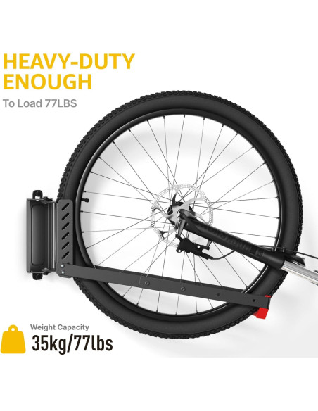Soporte de Pared para Bicicleta monTEK Giratorio 35 kg Soporte de Pared para Bicicleta monTEK Giratorio 35 kg