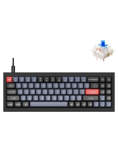 Teclado Mecánico Keychron Q7 70% Personalizable Aluminio Negro
