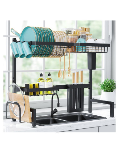 Escurridor de Platos Sakugi de Acero Inoxidable Ajustable 76-86 cm