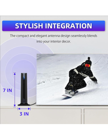 Antena Digital Interior ATVFuture 2025 HD 4K 1080p 360