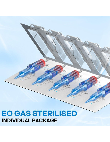 Agujas de Cartucho Poseidon V3 UPTATSUPPLY 50PCS Mixtas Esterilizadas Agujas de Cartucho Poseidon V3 UPTATSUPPLY 50PCS Mixtas Esterilizadas