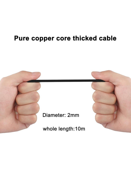 Cable de Cámara Trasera MEIRIYFA 10M 4 Pines HD Impermeable Cable de Cámara Trasera MEIRIYFA 10M 4 Pines HD Impermeable