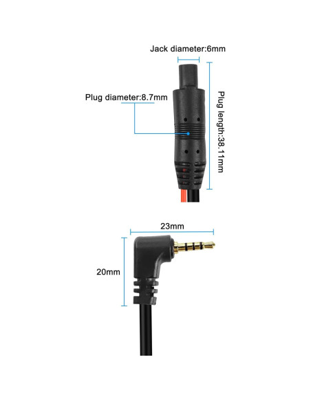 Cable de Cámara Trasera MEIRIYFA 10M 4 Pines HD Impermeable Cable de Cámara Trasera MEIRIYFA 10M 4 Pines HD Impermeable