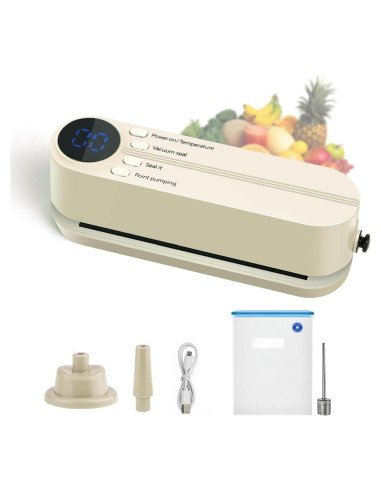 Mini Sellador de Vacío YLGNKIA 3 en 1 Portátil Recargable