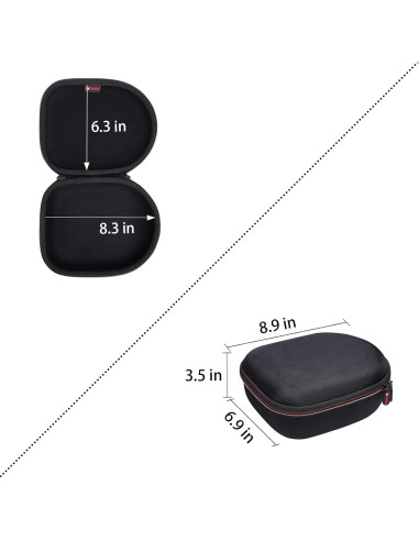 Funda para Auriculares XANAD Negra, Compatible con JBL, Beats, Sony