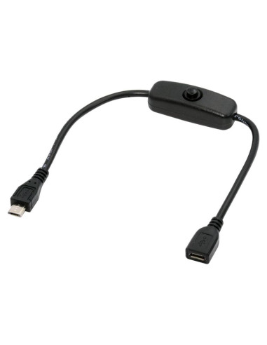 Cable Micro USB 2.0 NFHK con Botón de Encendido 5V 3A