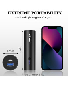 Cargador Portátil BONAI 5000mAh Ultra-Compacto Negro 2