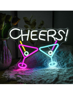 Cartel de Neón LED Noasktt Cocktail Cheers 42x29.2 cm 2