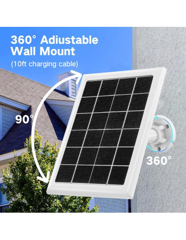 Cargador Solar 6W GENDOING para Arlo Essential 2K y Spotlight