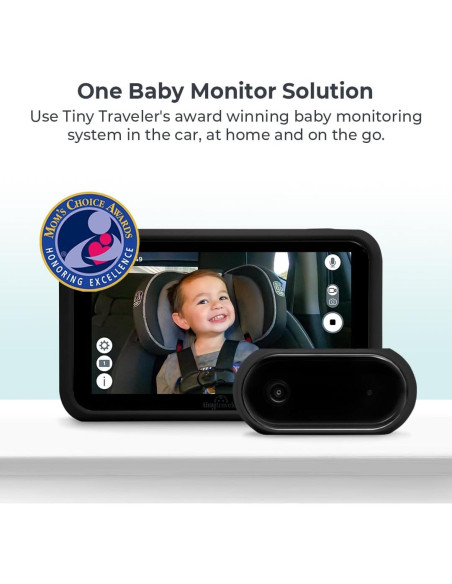 Monitor para Bebés Pequeño Viajero 5" HD Sin WiFi Negro Monitor para Bebés Pequeño Viajero 5" HD Sin WiFi Negro