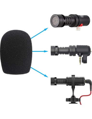 Paraviento de Espuma YOUSHARES para Rode VideoMicro - 2 Piezas