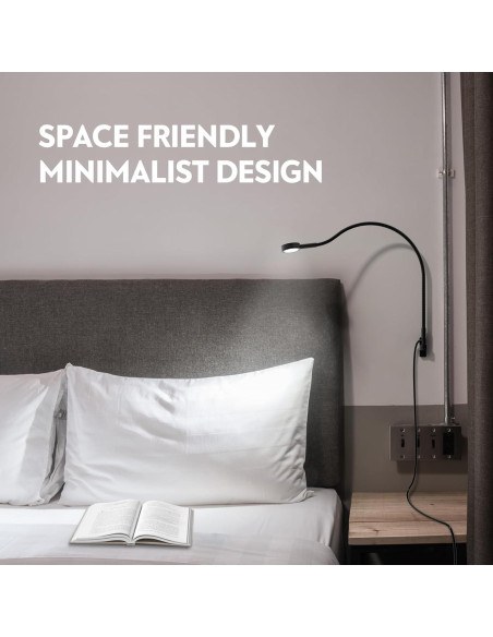 Lámpara de Lectura LED Acegoo Minimalista Montada en Pared 21 cm Lámpara de Lectura LED Acegoo Minimalista Montada en Pared 21 cm