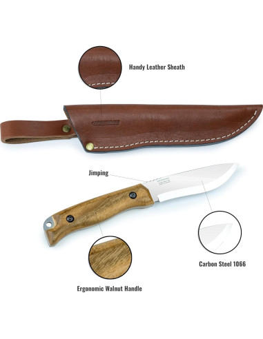 Cuchillo de Caza BPS HK1S de Acero al Carbono 21.9cm