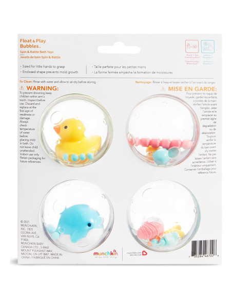 Munchkin Juguete de Baño Flotante 4 Piezas para Bebés Munchkin Juguete de Baño Flotante 4 Piezas para Bebés