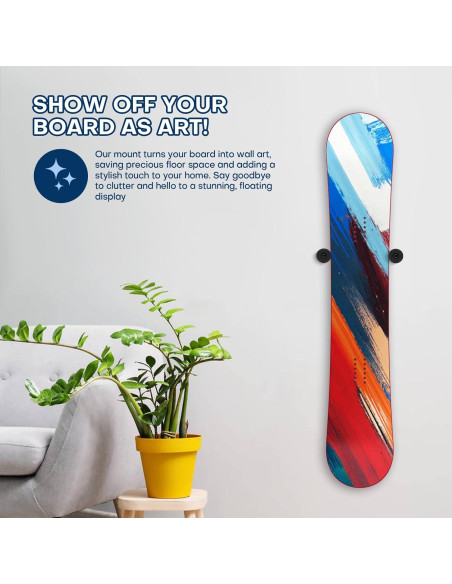 Soporte de Pared para Snowboard Rolitwils - 2 Piezas Negro Soporte de Pared para Snowboard Rolitwils - 2 Piezas Negro