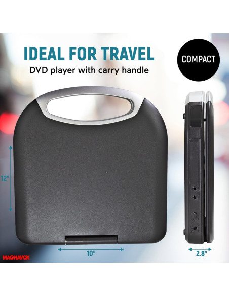 Reproductor DVD/CD Portátil Magnavox MTFT750-BK 7" Negro Reproductor DVD/CD Portátil Magnavox MTFT750-BK 7" Negro