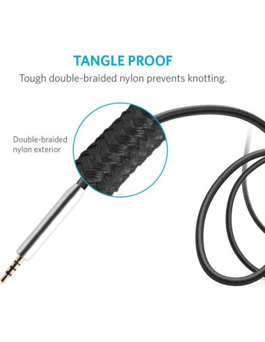 Cable de Reemplazo Poyatu 1.4m para Bose y JBL con Micrófono