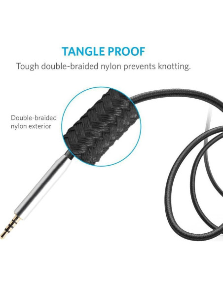 Cable de Reemplazo Poyatu 1.4m para Bose y JBL con Micrófono Cable de Reemplazo Poyatu 1.4m para Bose y JBL con Micrófono