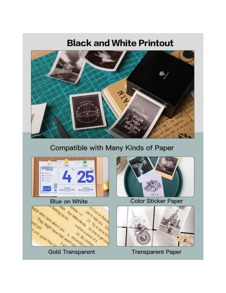 Impresora de Etiquetas Portátil Phomemo M02 - Sin Tinta, Bluetooth Impresora de Etiquetas Portátil Phomemo M02 - Sin Tinta, Bluetooth
