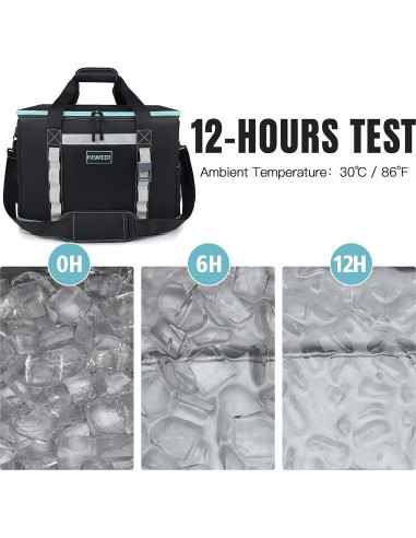 Bolsa Térmica Aislada INSMEER 48L Negra para Camping