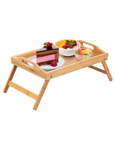 Mesa Bandeja de Cama Artmeer de Bambú Plegable 52x26cm