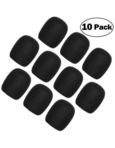 Pack de 10 Fundas de Espuma para Micrófono de Solapa ChromLives