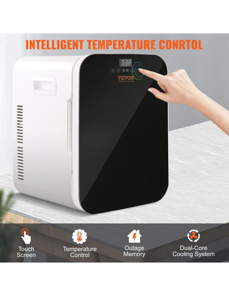 Mini Refrigerador VEVOR 20L Negro para Cuidado de Piel y Bebidas Mini Refrigerador VEVOR 20L Negro para Cuidado de Piel y Bebidas