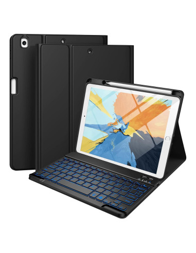 Funda de teclado Hamile para iPad 10.2" y 10.5" - Retroiluminada