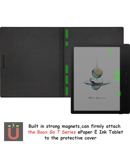 Funda Magnética GOVTVA para Onyx Boox Go 7 y Tablet 7" Verde Funda Magnética GOVTVA para Onyx Boox Go 7 y Tablet 7" Verde