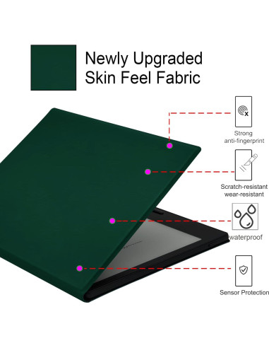Funda Magnética GOVTVA para Onyx Boox Go 7 y Tablet 7" Verde