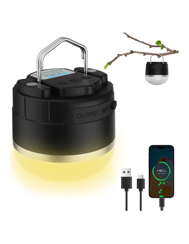 Linterna de Camping LED YINGWOND 1000LM Recargable 4000mAh