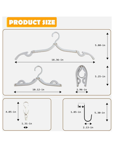 Estante Plegable ZCircle con Perchas y Clips - Caja Rosa