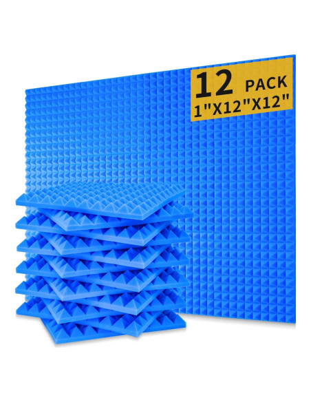 Paneles Acústicos Absorbentes Saiqiang 12 Pack 30.48x30.48 cm Azul Paneles Acústicos Absorbentes Saiqiang 12 Pack 30.48x30.48 cm Azul