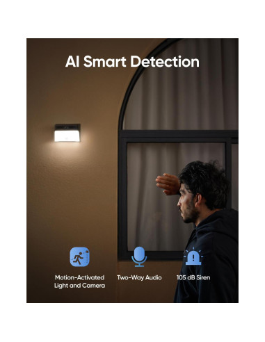 Cámara de Seguridad Inalámbrica eufy S120 con Luz Solar 2K