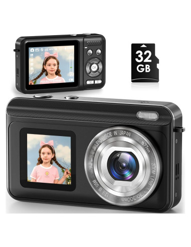 Cámara Digital Jexylon CA06 2.7K 48MP Pantalla Doble Zoom 18x