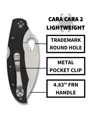 Cuchillo Plegable Spyderco Cara Cara 2 Wharncliffe 21.84cm