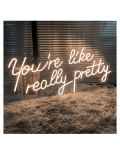 Cartel de Neón Personalizado ZPLNOSIN Eres Bonita 25.5x11.8cm